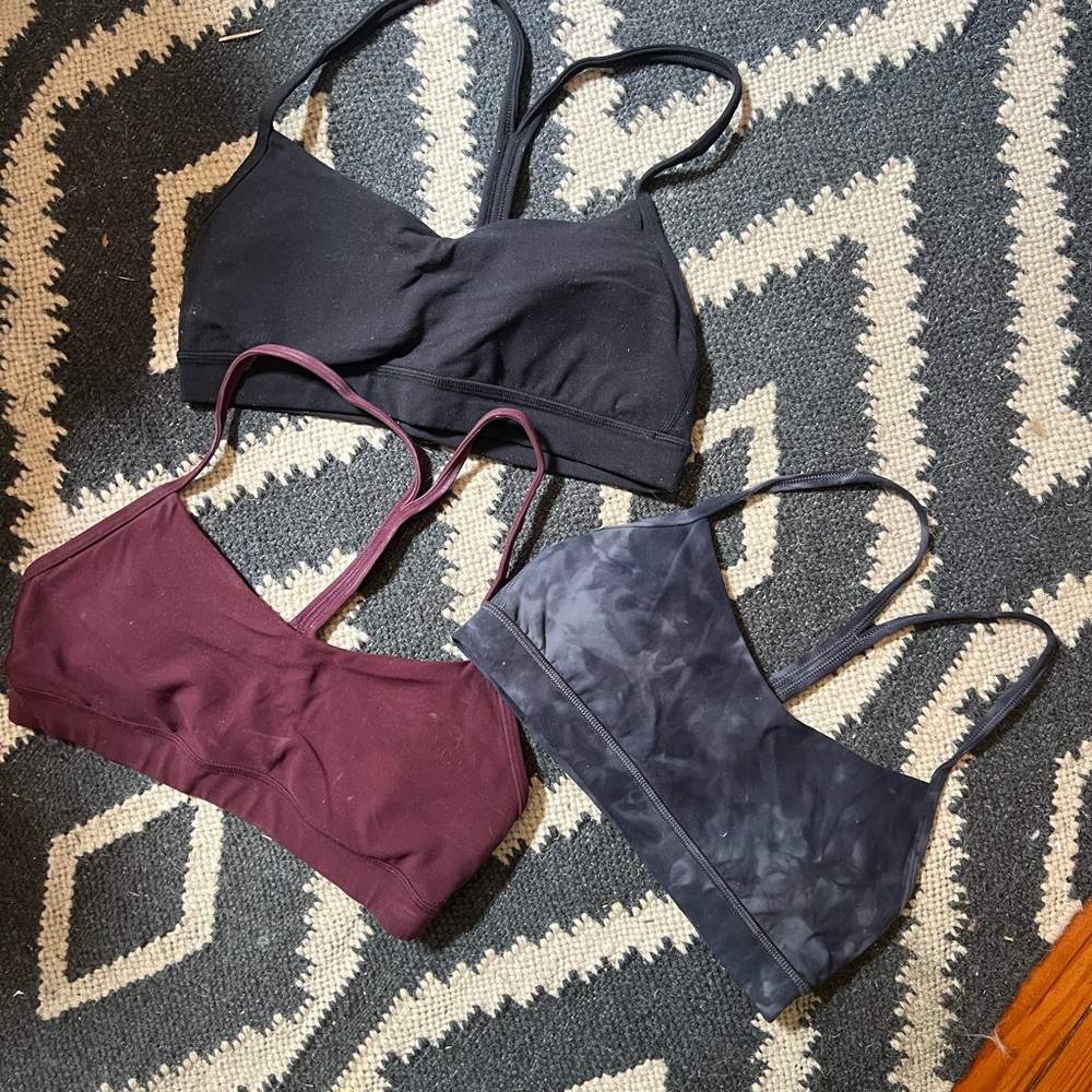Lululemon Flow Y bras bundle Nulu size 6